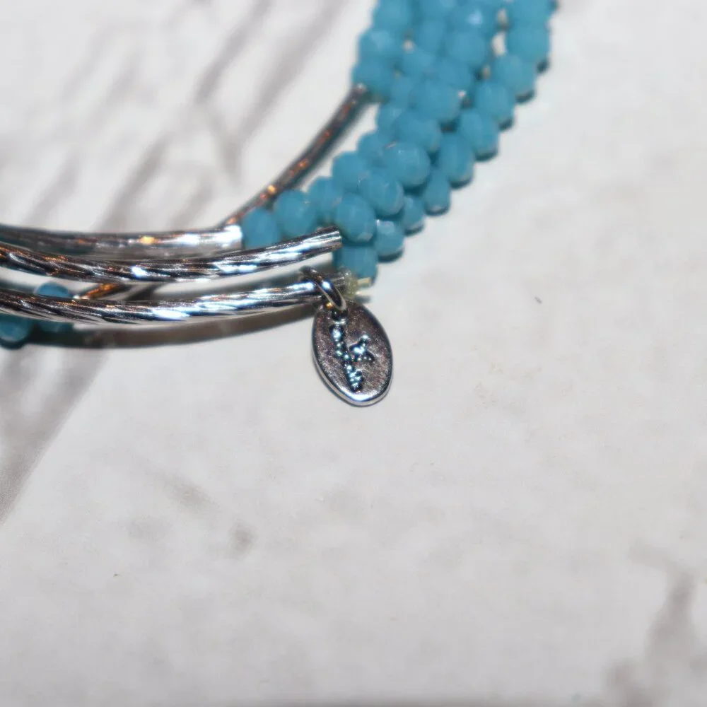 Beautiful silver and Blue crystal wrap bracelet from Chrysalis 29
